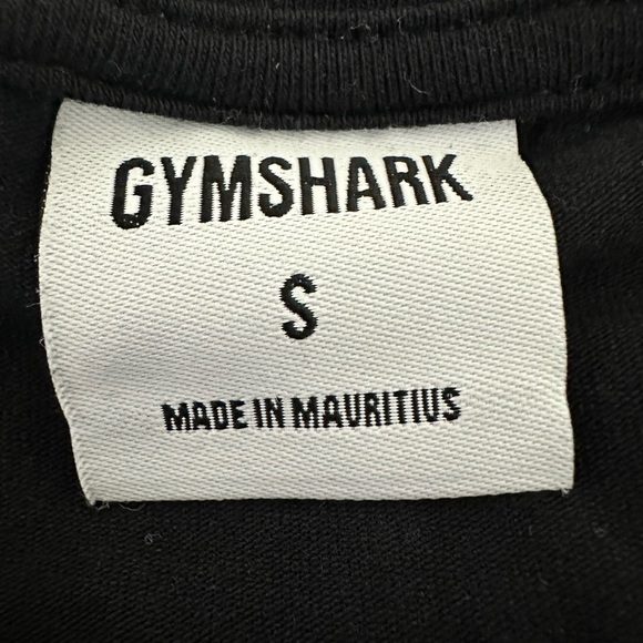 Gymshark Black Fraction Crop Top - Picture 3 of 3